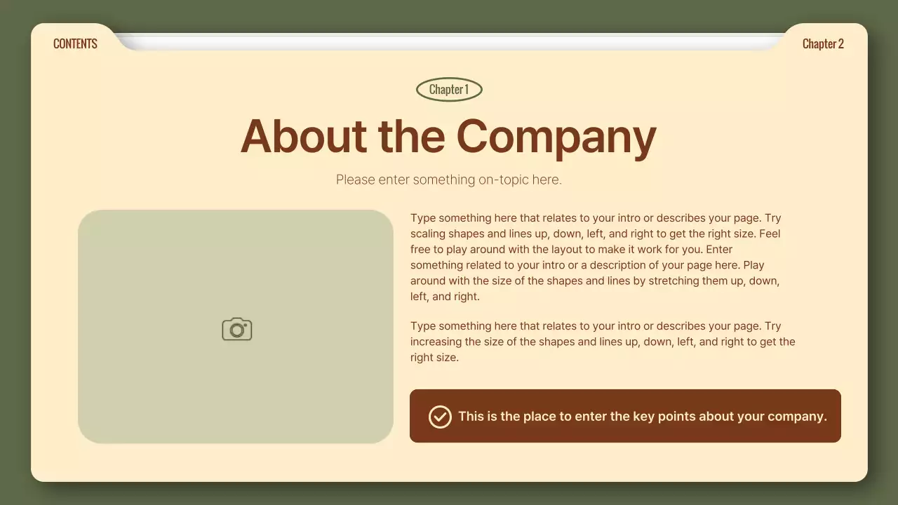 Simple business reports in khaki and brown