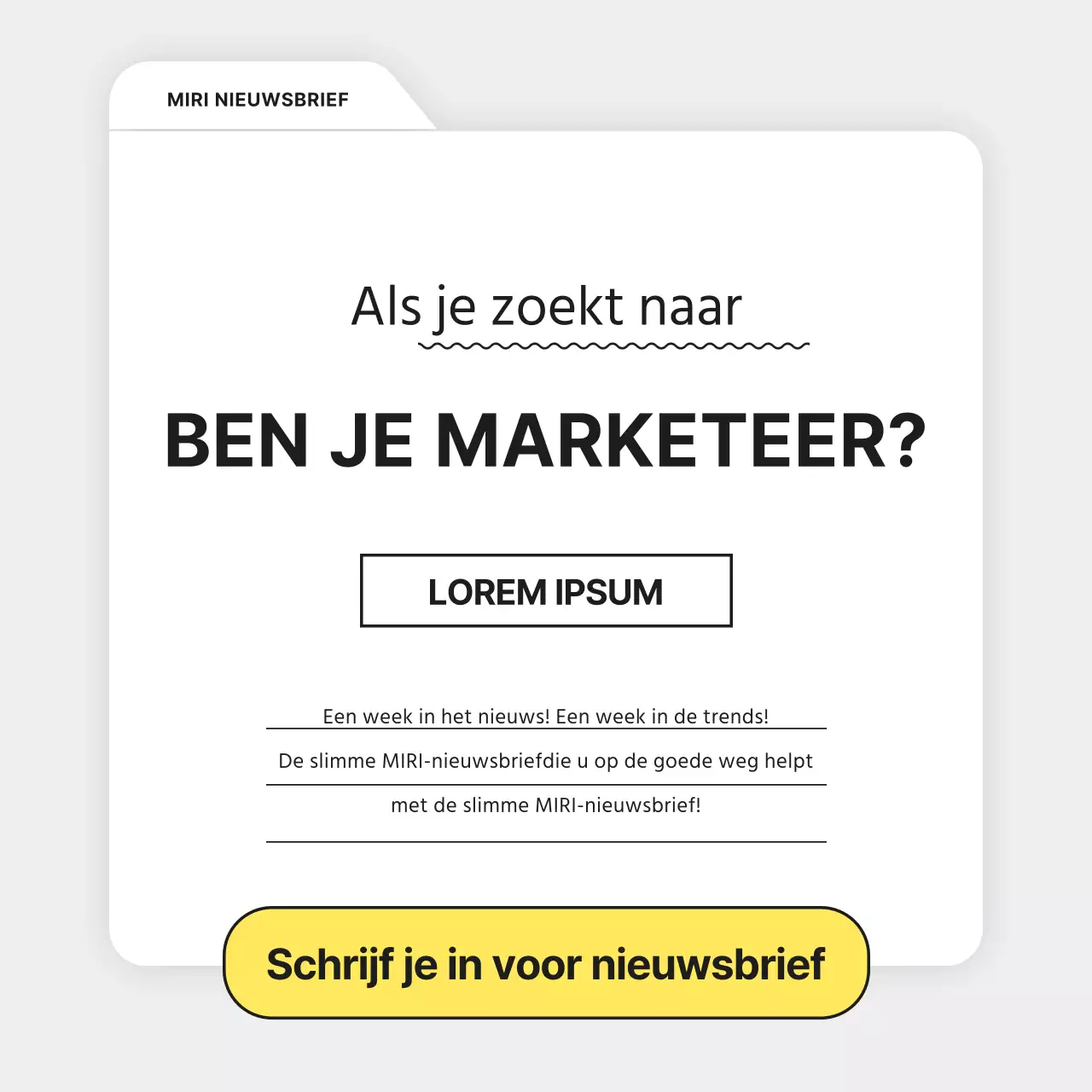 Grijs, eenvoudig marketingnieuwsbriefrapport