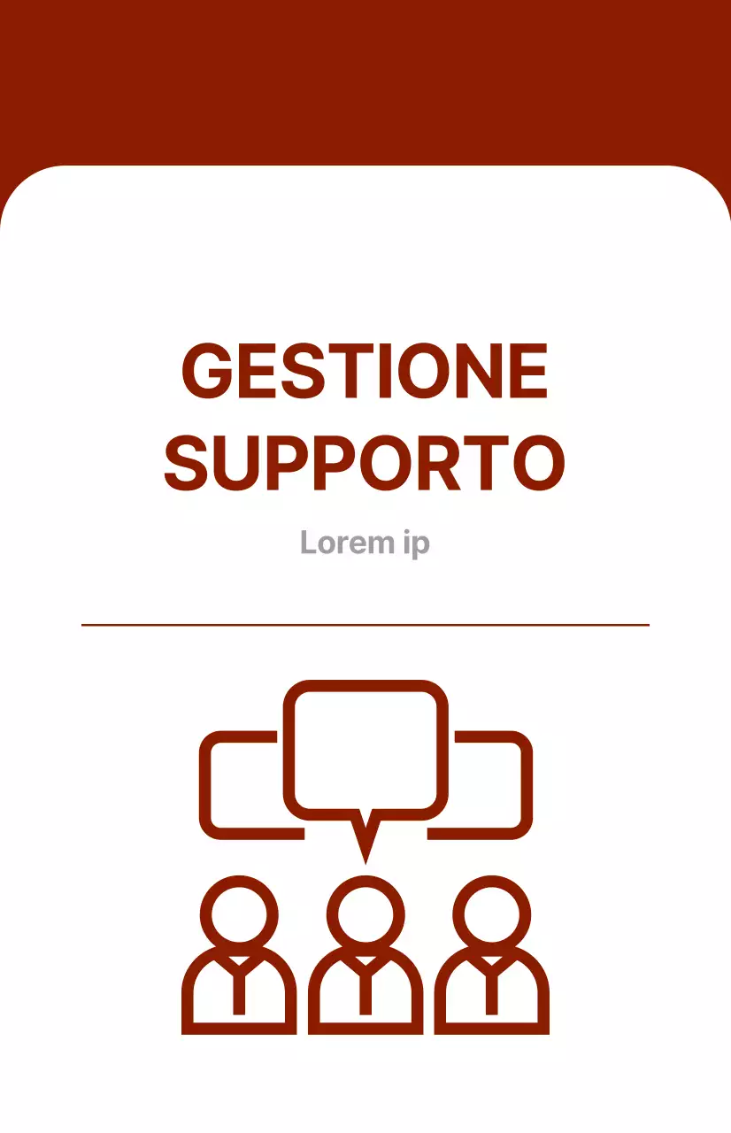 Guida ai dipartimenti aziendali con un concetto di grassetto rosso