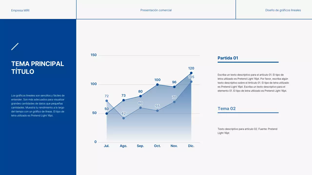 Informes empresariales modernos en azul y gris
