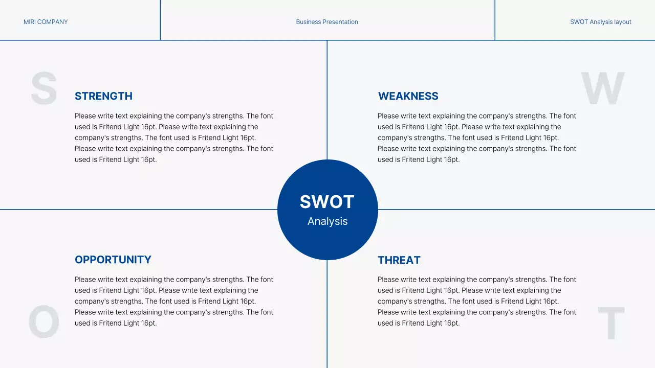 Modern business reports in blue and gray