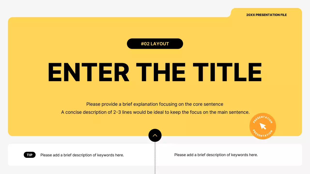 노란색 최소 템플릿 프레젠테이션