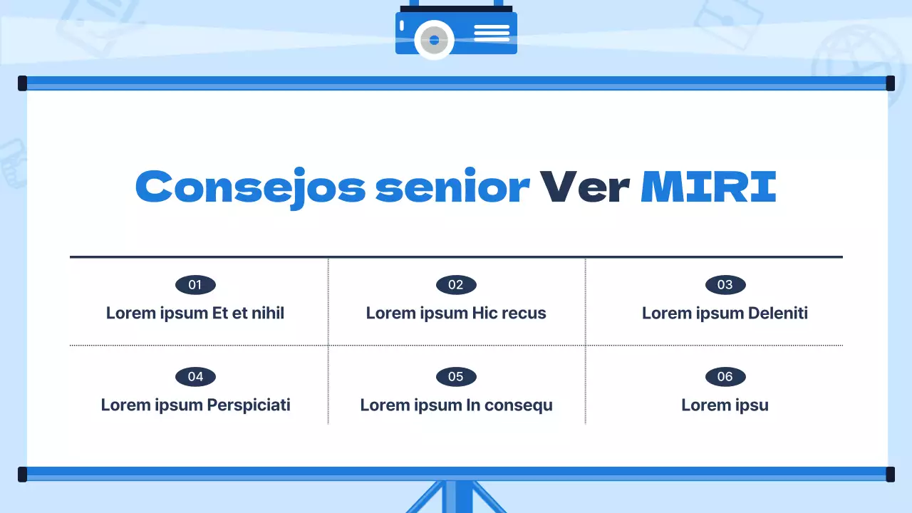 Moderno material de formación para nuevos empleados con fondo azul claro