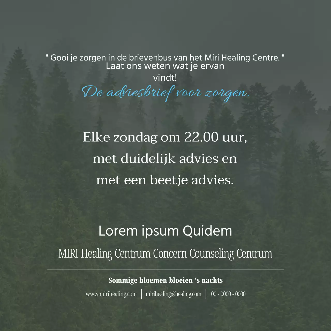 Een moderne, minimalistische hulplijn in lichtblauw en wit.