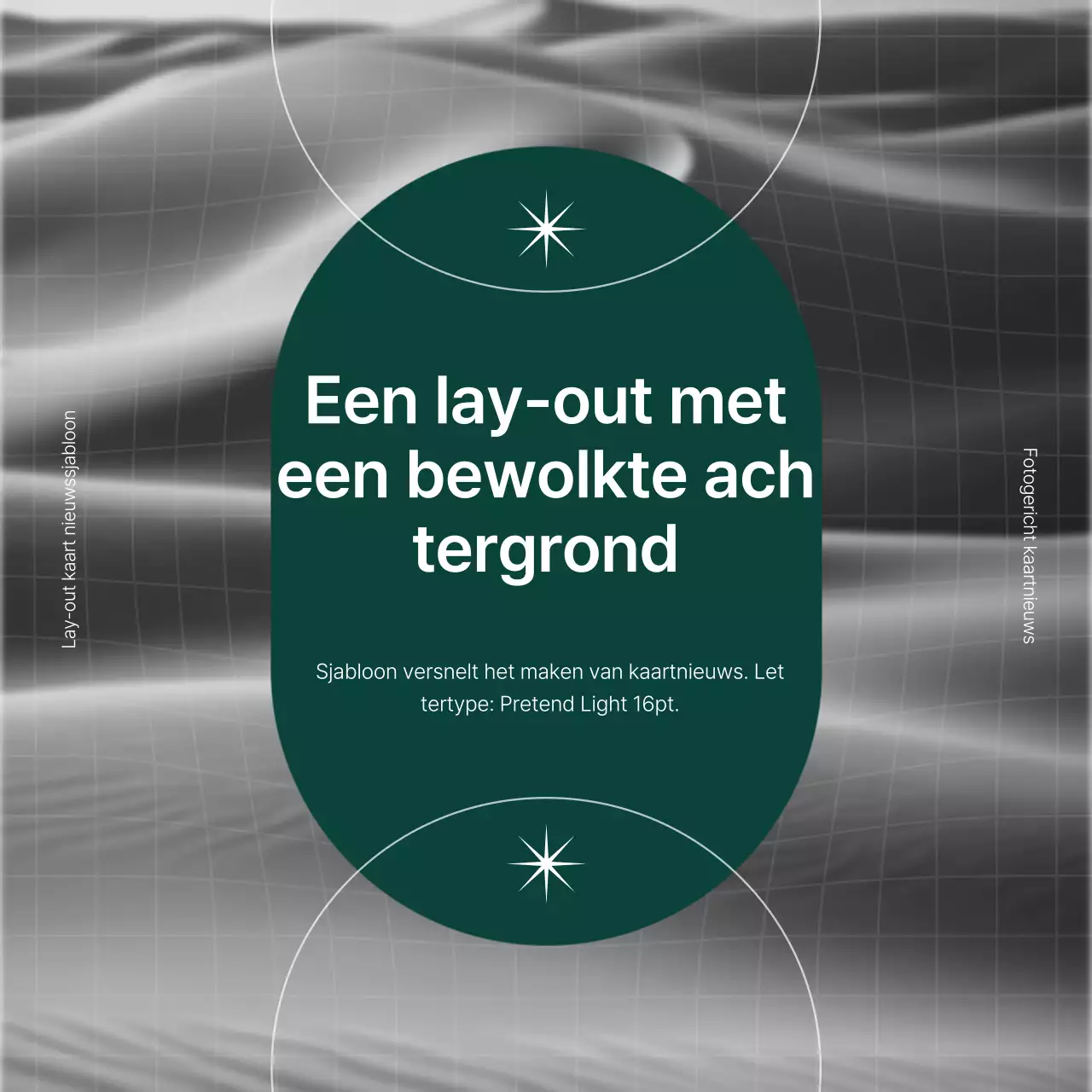 Bevorder trendy marketing in groen en wit