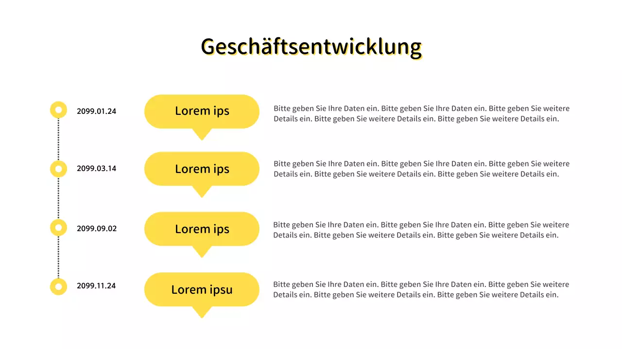 Einfacher IT-Scorecard-Bericht mit gelbem Hintergrund