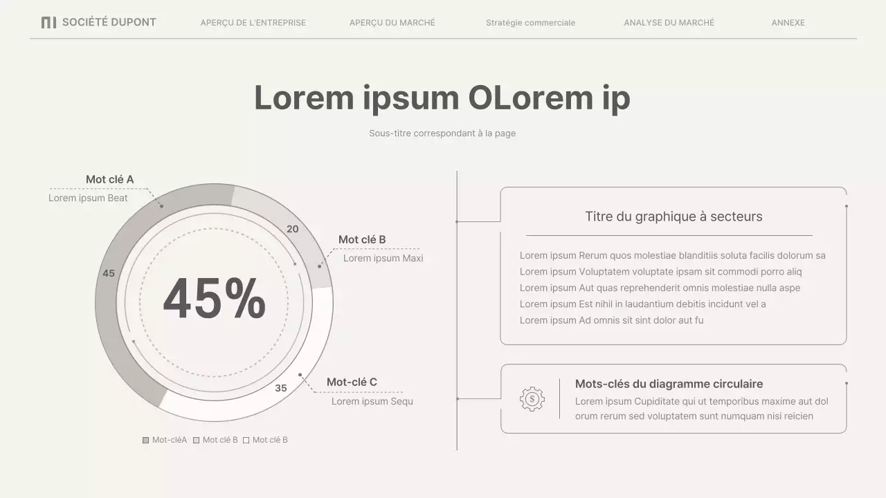 Rapports d'activité simples en beige