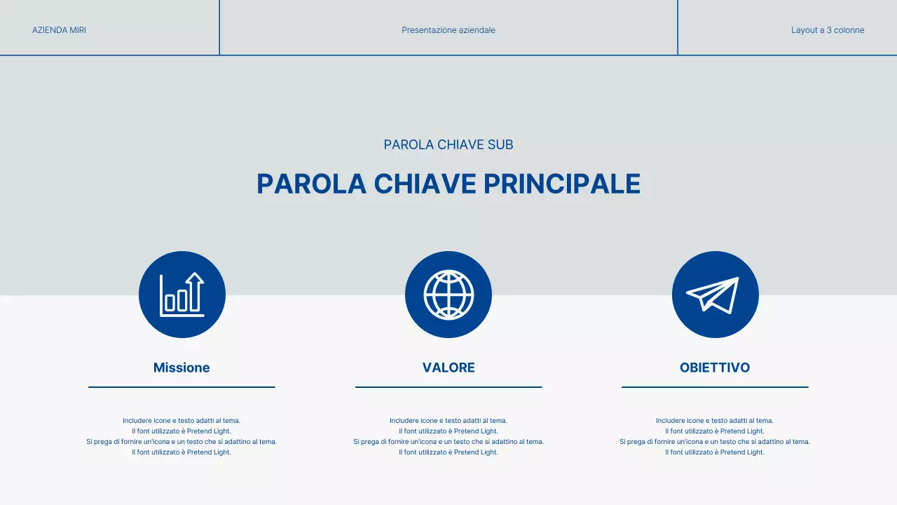 Rapporti di lavoro moderni in blu e grigio