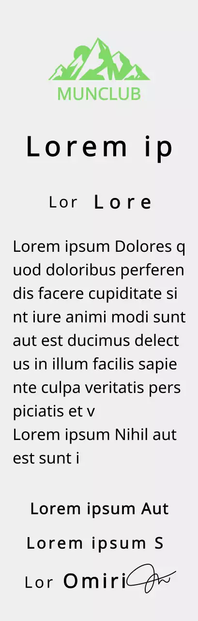 Finisher-Plakette eines Bergclubs mit Clublogo-Konzept und grüner Berg-Illustration