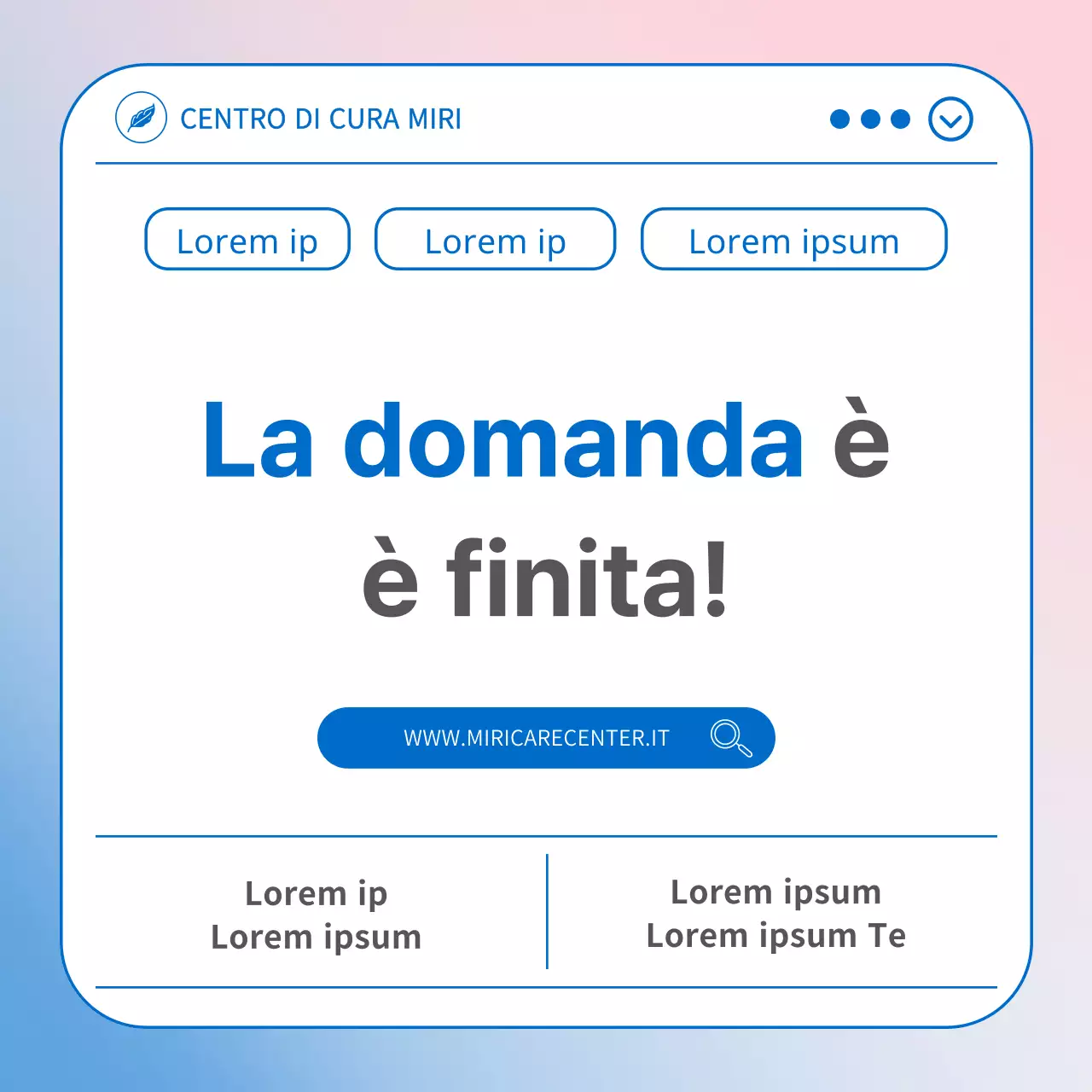 Una semplice guida azzurra e rosa alla linea telefonica di assistenza