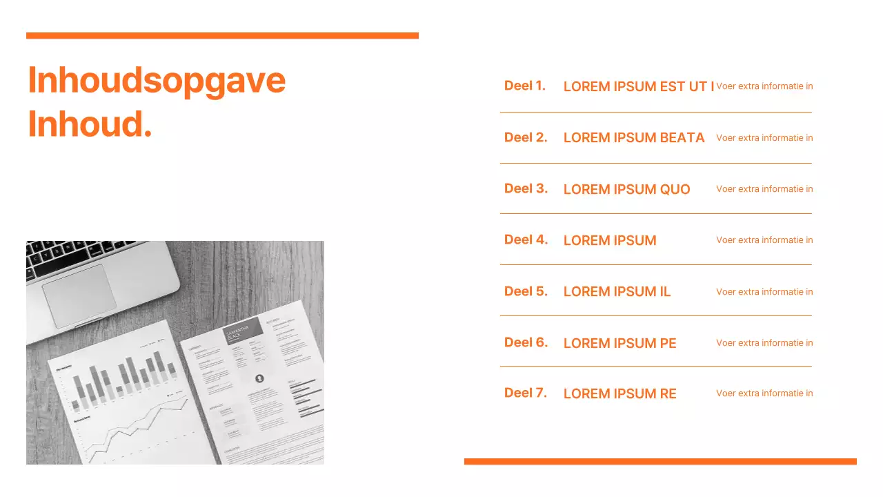 Rapport over moderne marketingtrends in oranje