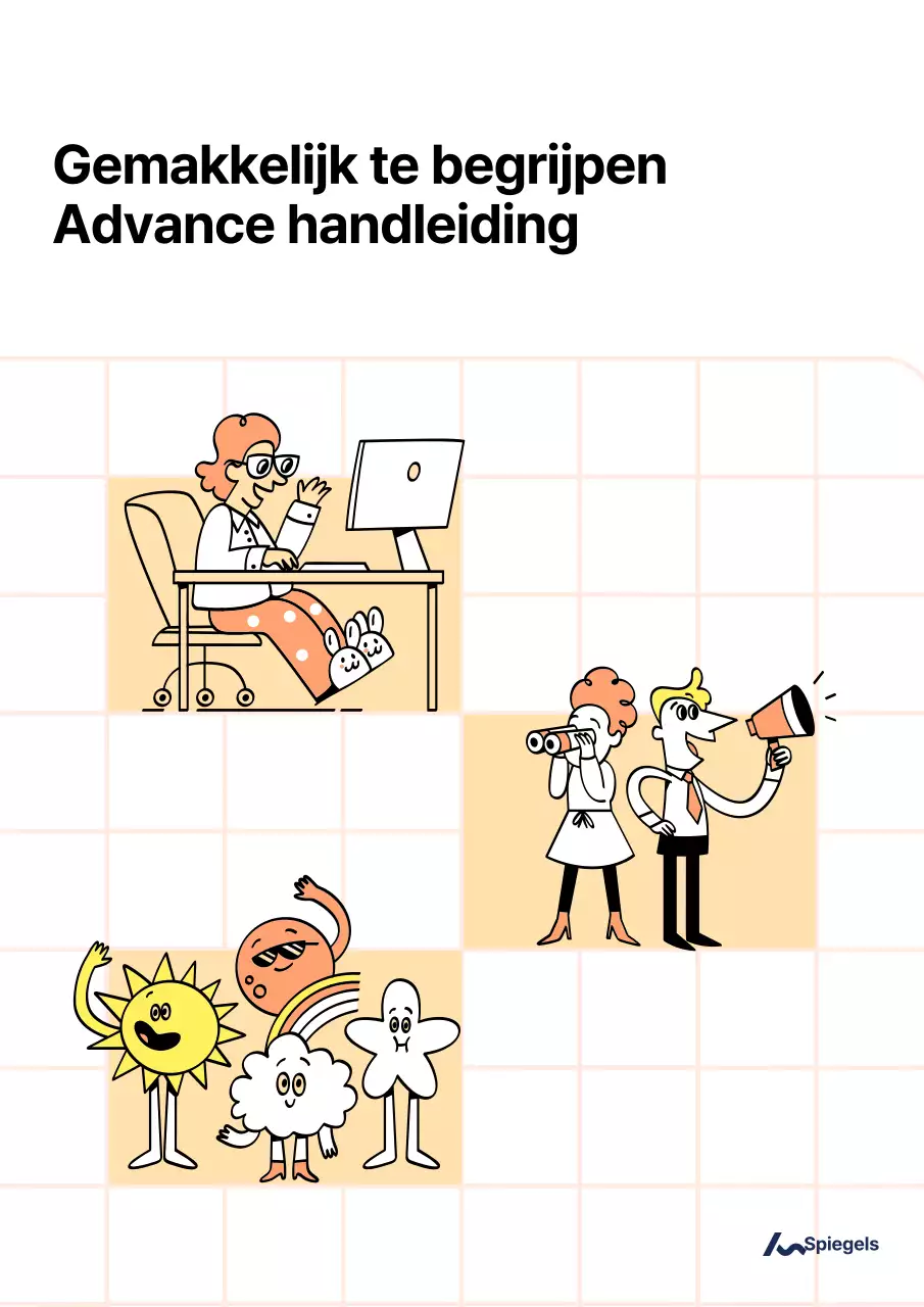 Gele, minimalistische omslag voor beleidsgids