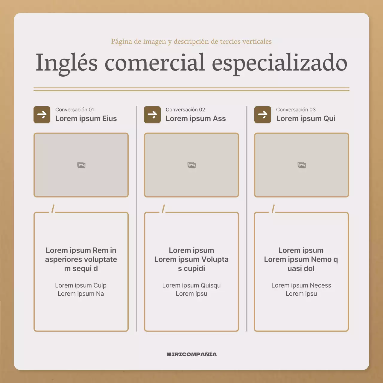 Una sencilla carta otoñal en beige y marrón newsletter post