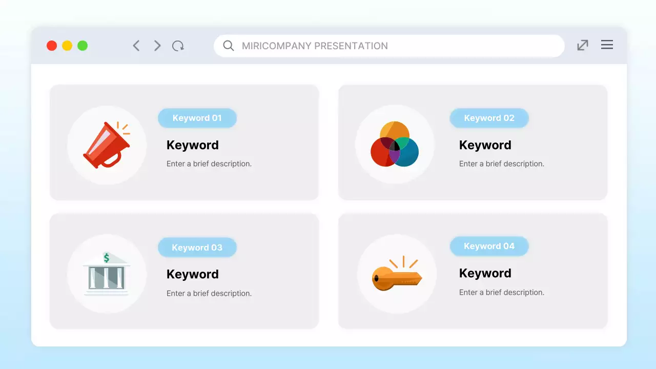 Blue Modern Ui Template Guide Presentation