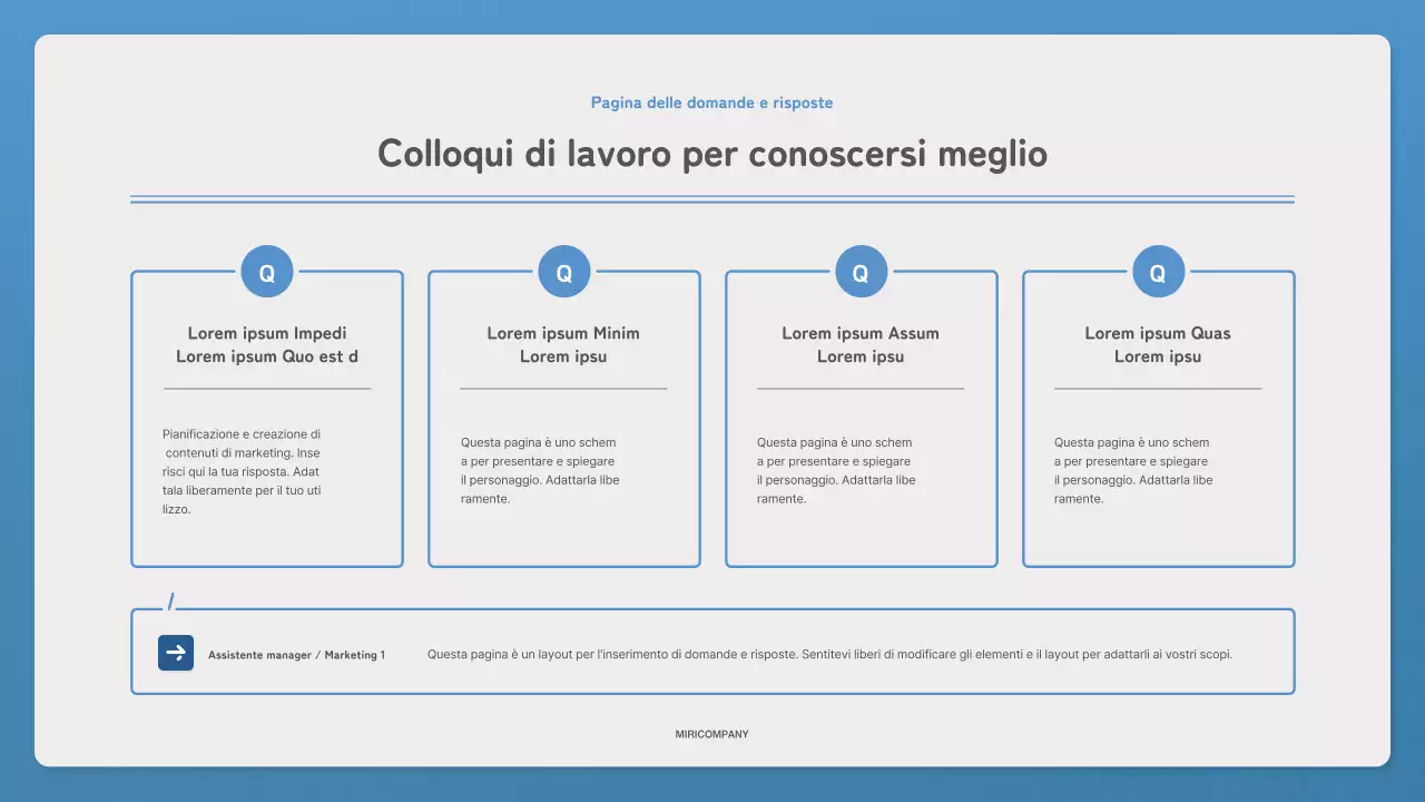 Promuovete la vostra newsletter con una semplice lettera in blu e blu navy