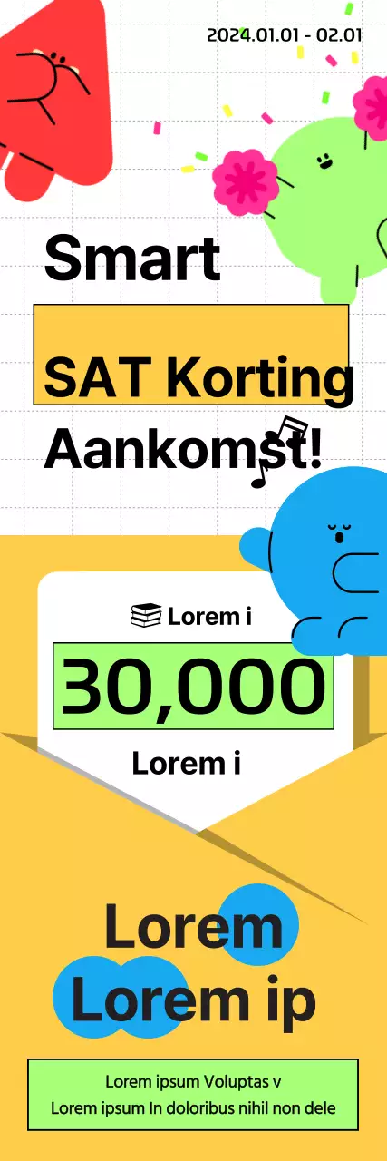 Boekhandel SATs verkoop met een vrolijke twist