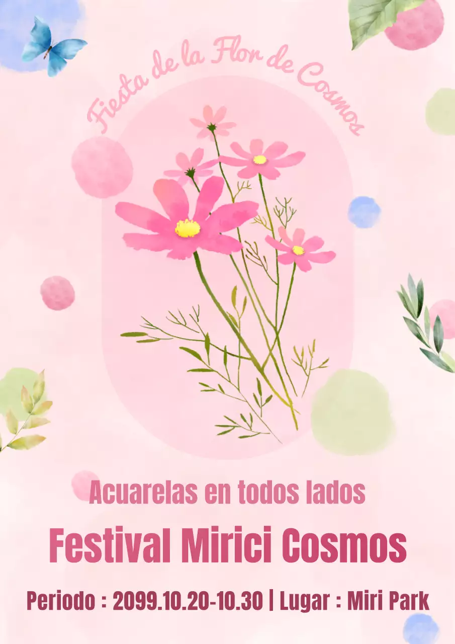Promueva un sencillo festival de cosmos otoñales en rosa y chartreuse