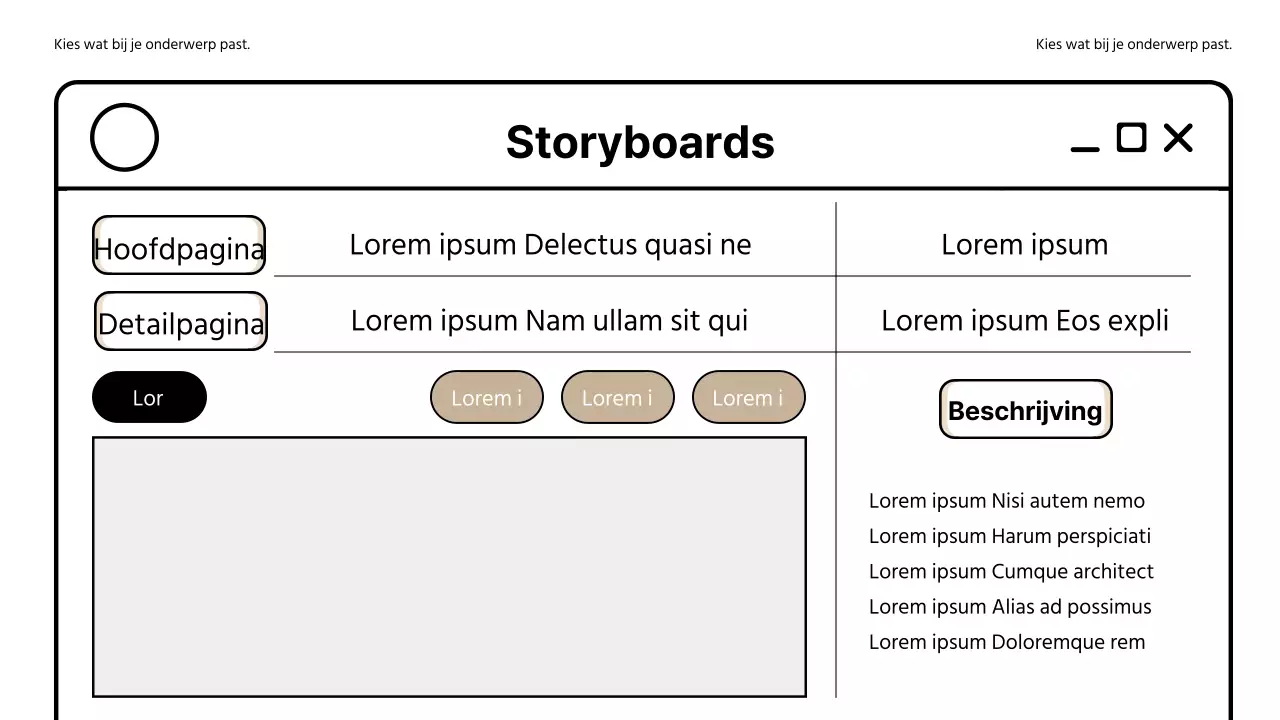 Een eenvoudige webpagina in beige