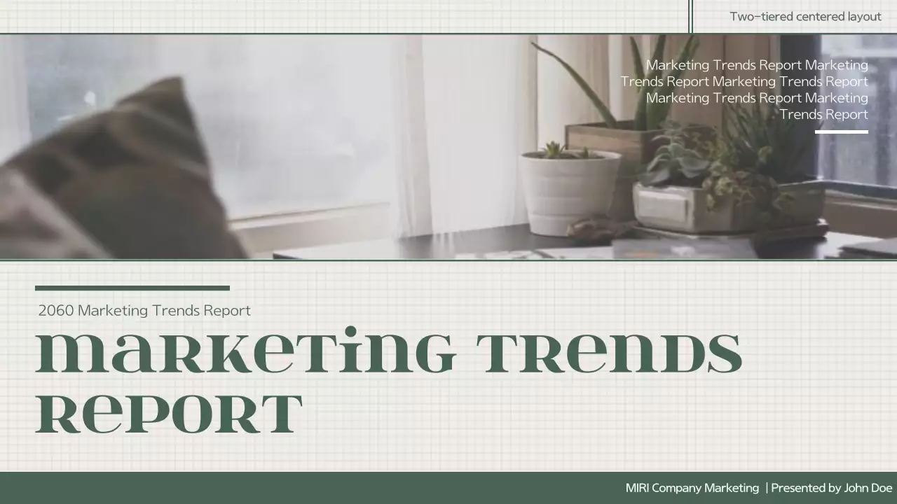 그린 빈티지 마케팅 보고서 프레젠테이션