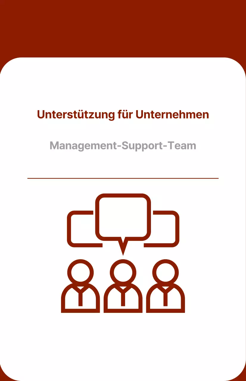 Leitfaden für Unternehmensabteilungen mit einem fetten roten Konzept