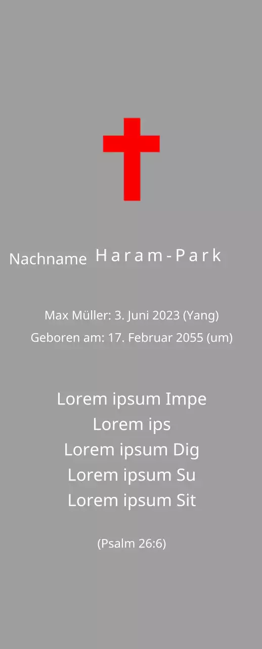 Christliche oder katholische Grabtafeln mit biblischen Versen