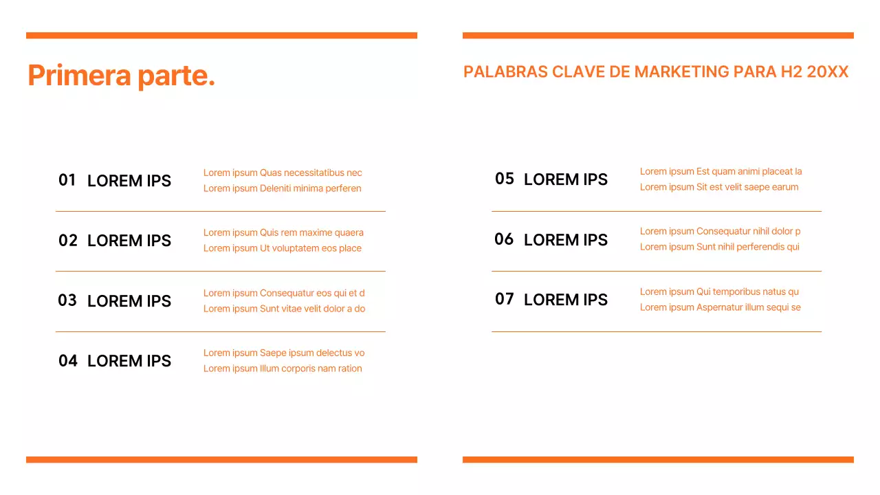 Informe sobre tendencias del marketing moderno en naranja