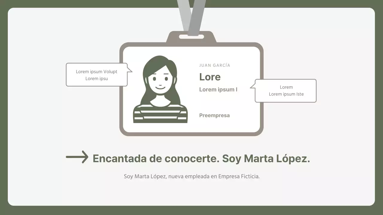 Sencilla carta de presentación corporativa para principiantes en caqui y amarillo