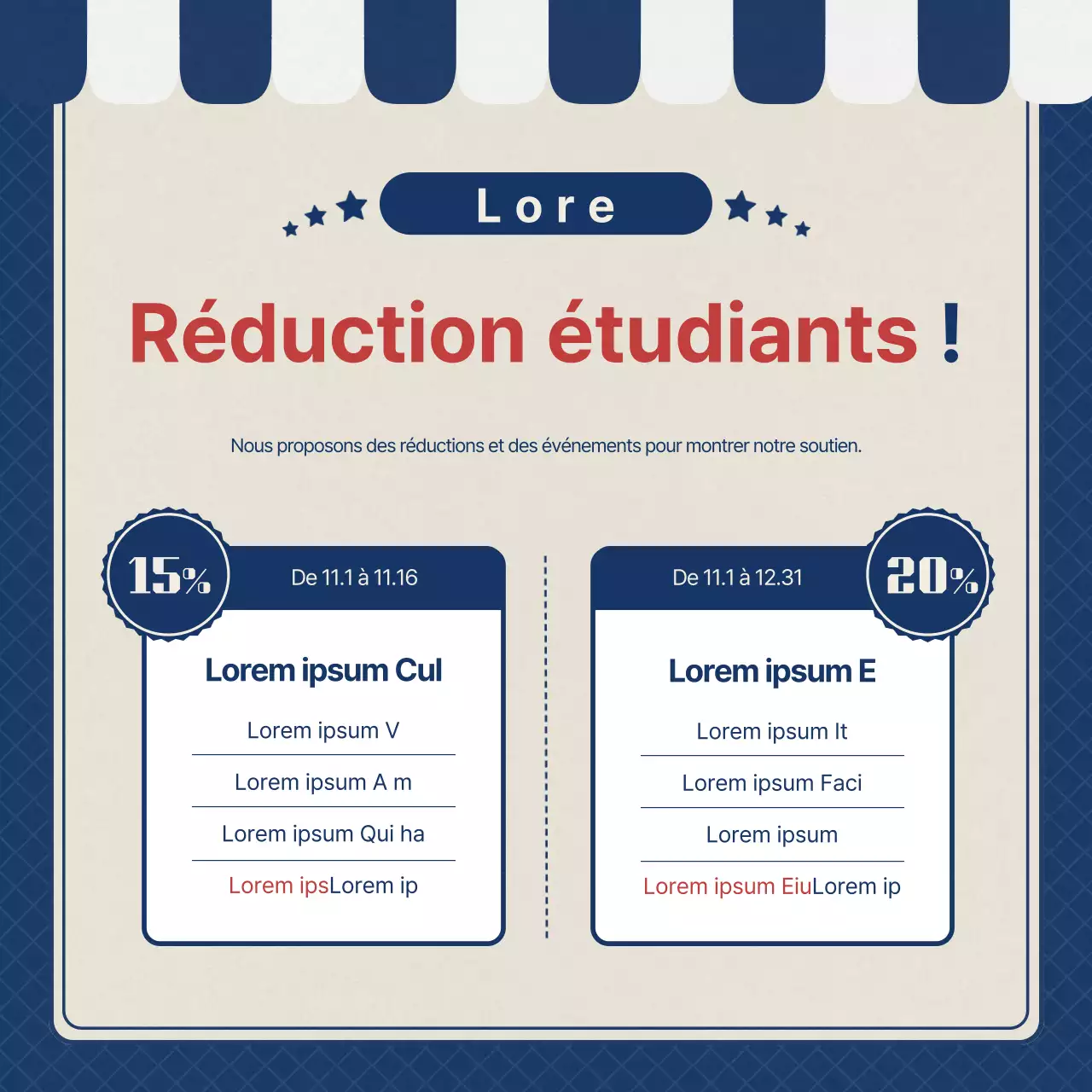 Promouvoir un cadeau bleu marine et rétro pour les pom-pom girls de l'examen d'entrée à l'université