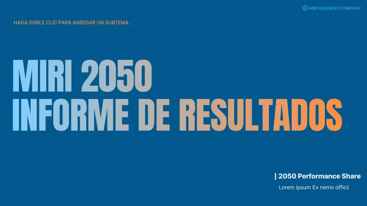 Un sencillo cuadro de mando azul y naranja