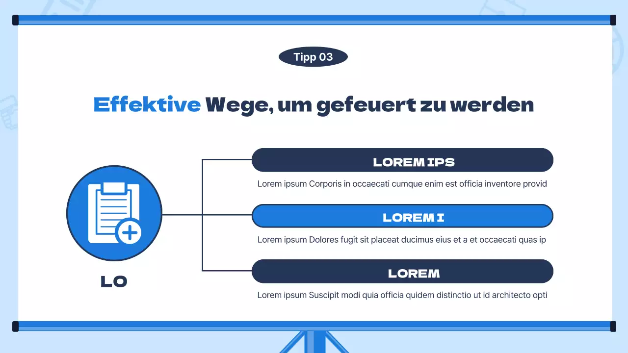 Modernes Schulungsmaterial für neue Mitarbeiter mit hellblauem Hintergrund