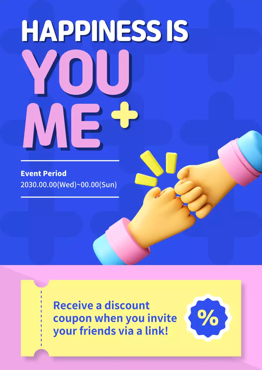 Blue Trendy Event Promotion Poster