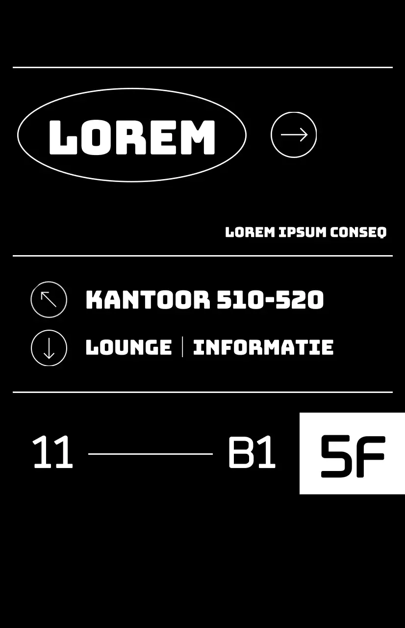 Een eenvoudige zwart-wit ondernemingsgids