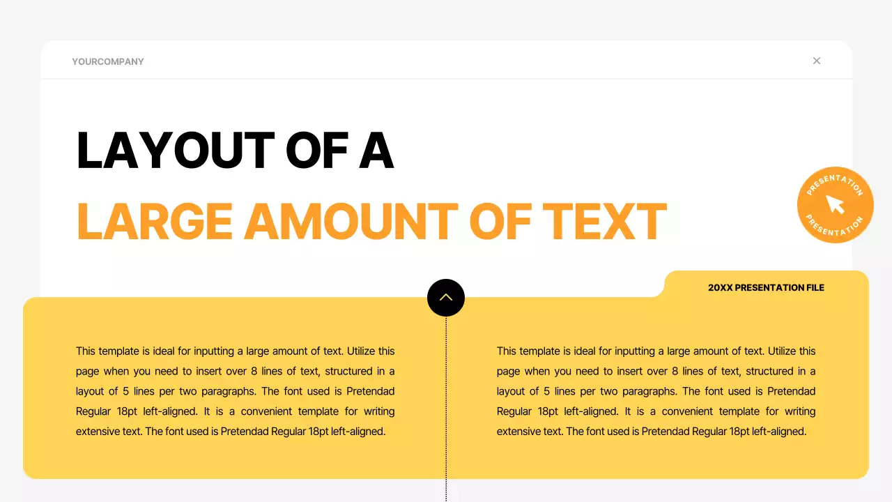 노란색 최소 템플릿 프레젠테이션