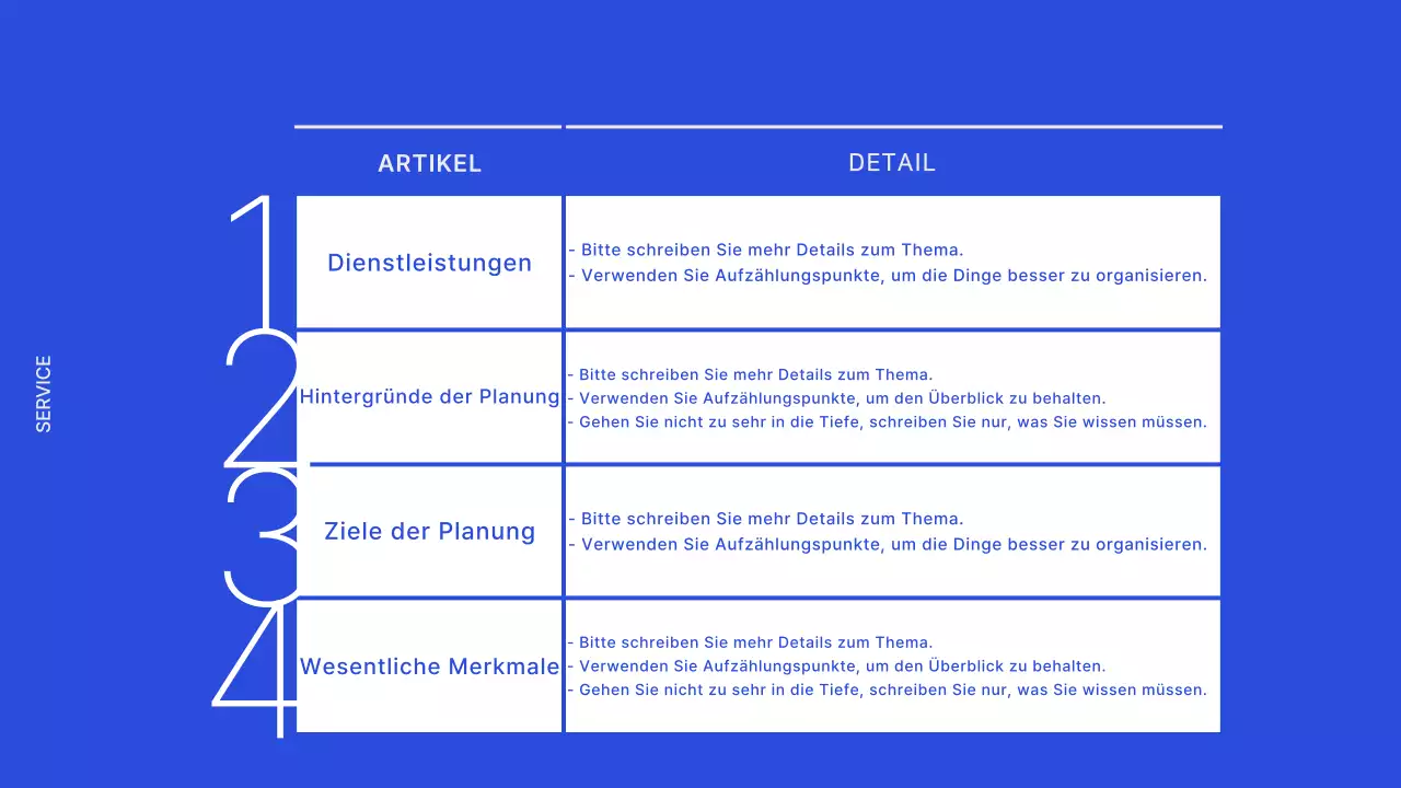 Minimalistische Unternehmenswebsite in Grau und Blau