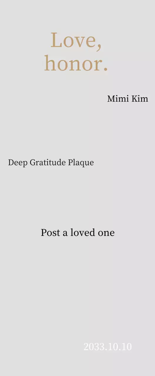 Placa de agradecimento elegante com ouro e folhas