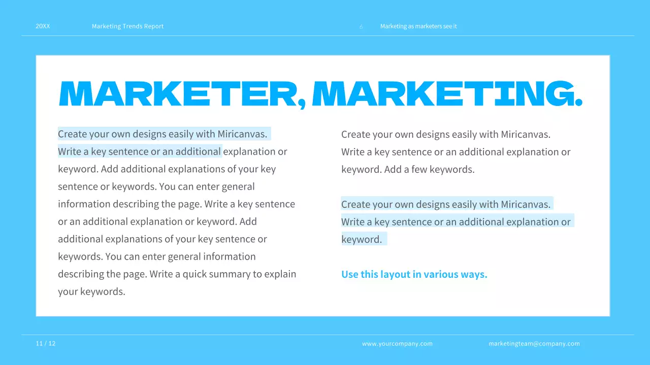 Grey Professional 마케팅 보고서 프레젠테이션