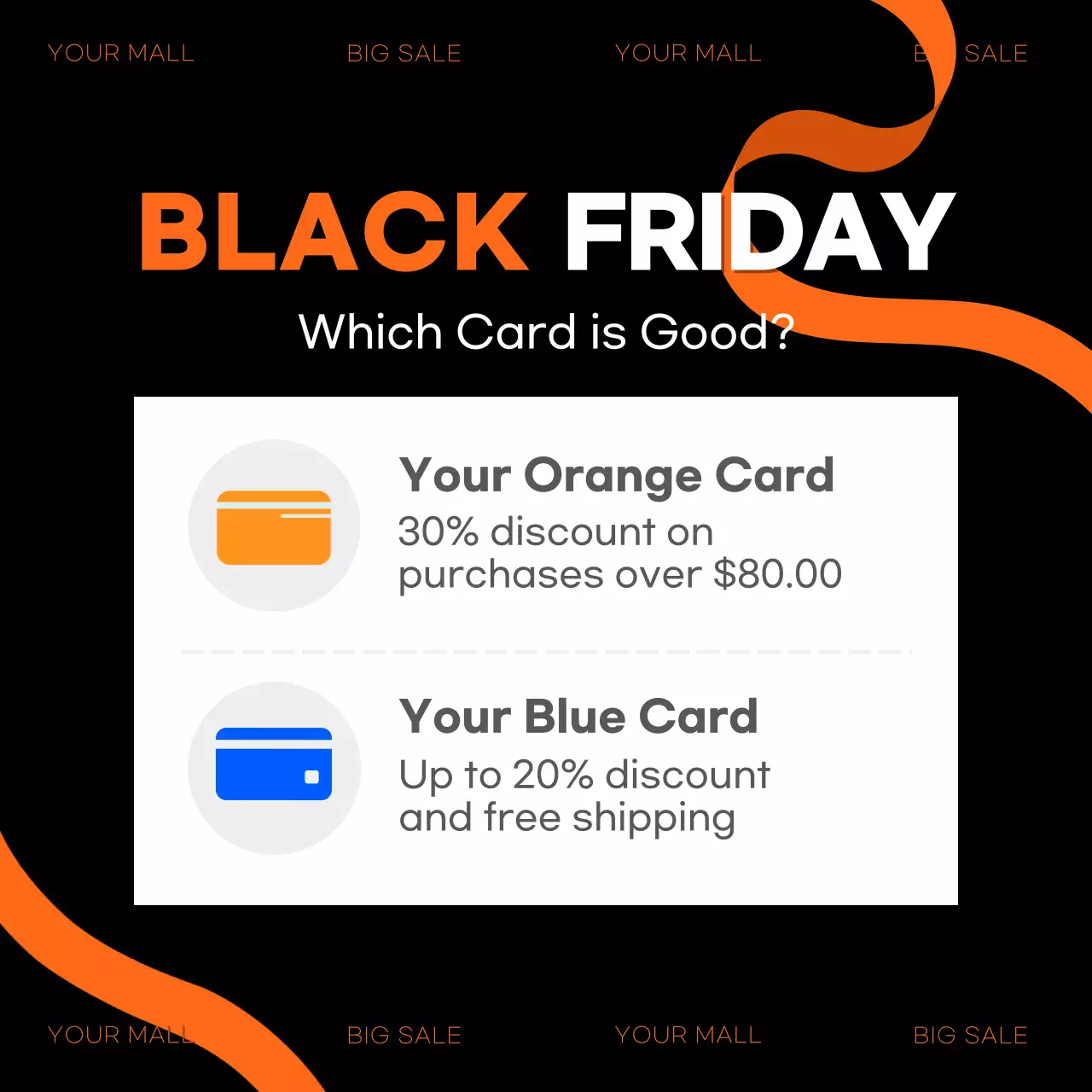 Black Trendy Black Friday Promotion Instagram Carousel