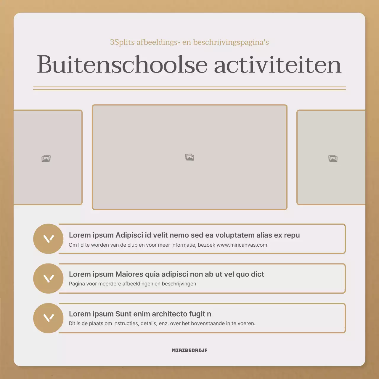 Een eenvoudige herfstbrief in beige en bruin nieuwsbriefpost
