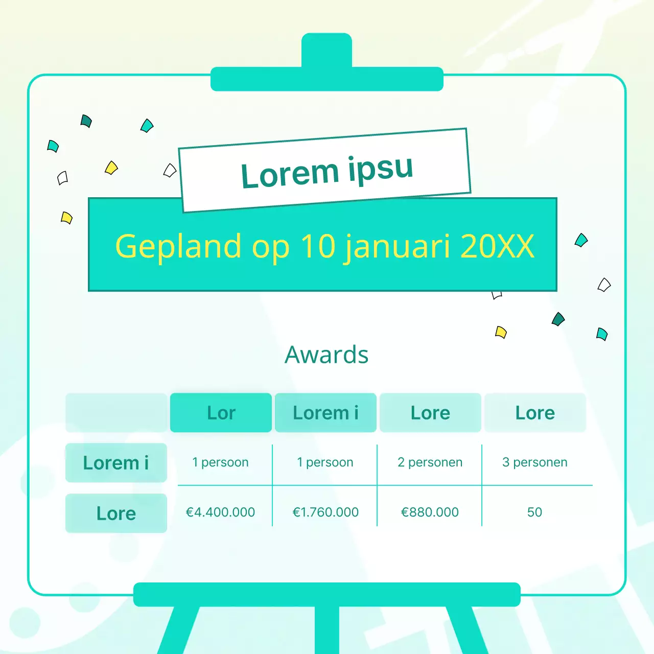 Promoot Mint's kitscherige karakterwedstrijd