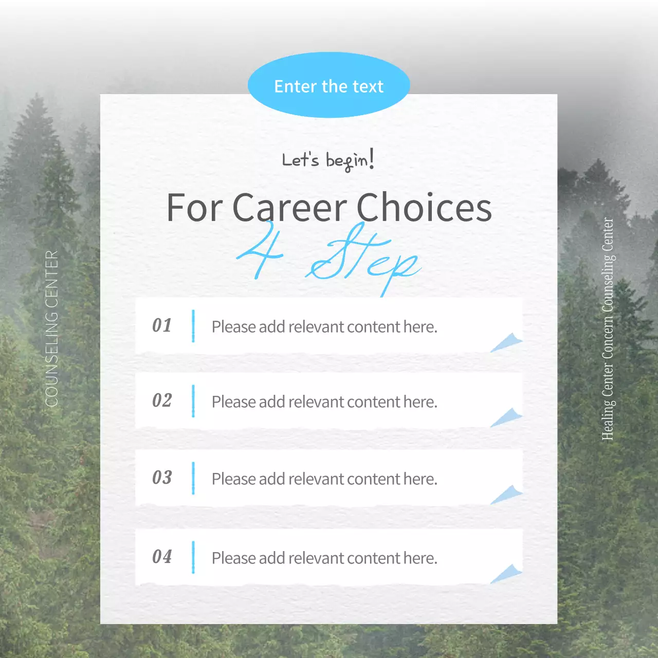 Green Minimal Counseling Promotion Social Media Post