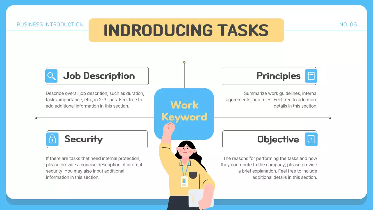 파랑의 심플한 직장인을 위한 회사소개서