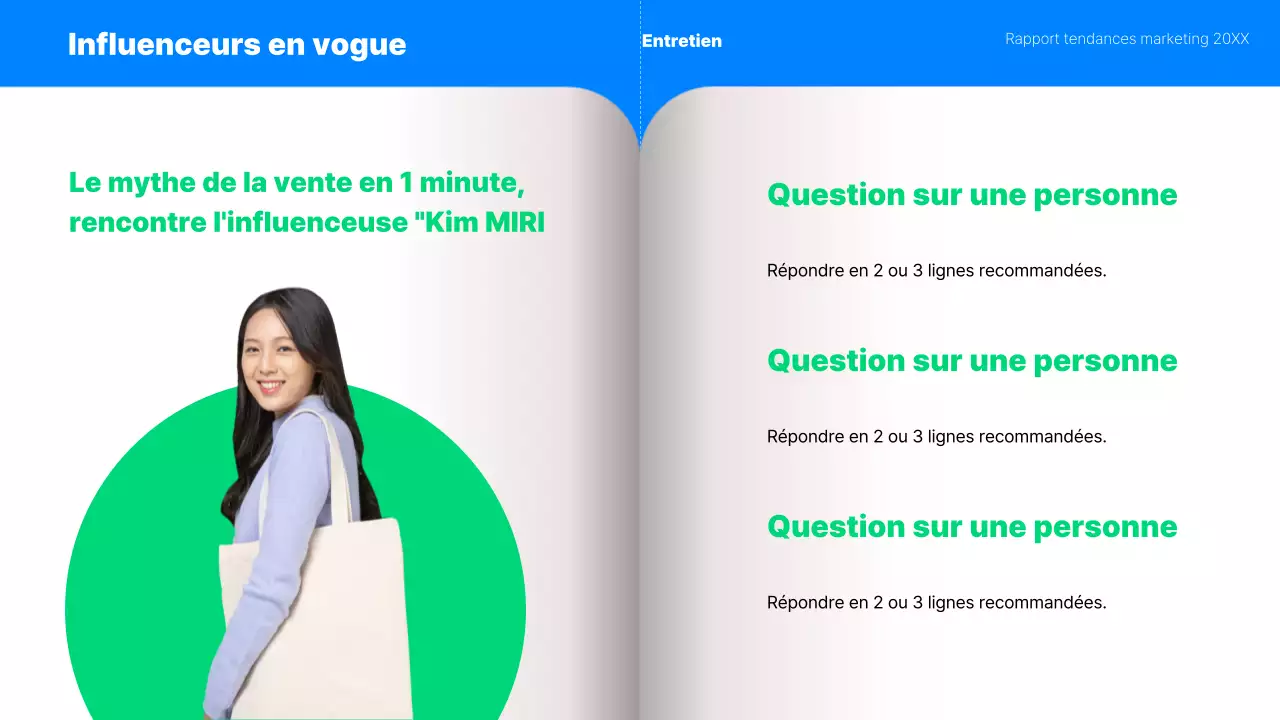 Rapport sur les tendances marketing de la Génération MZ en bleu et menthe