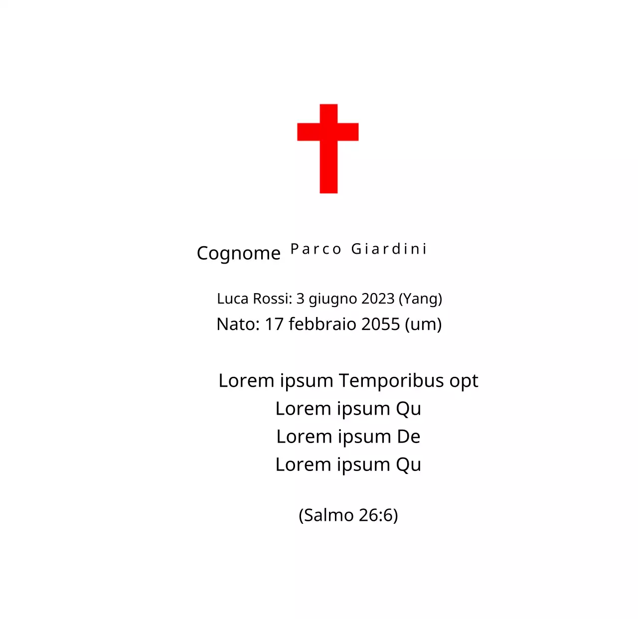 Targhe funebri di concezione cristiana o cattolica con versetti biblici