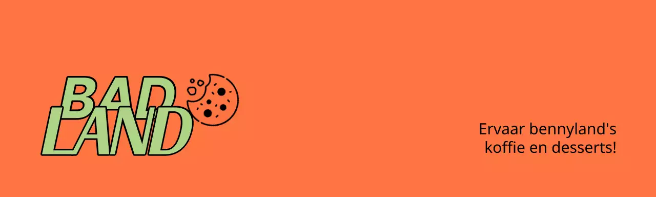 Oranje en chartreuse bakkerij café koekjes verpakking header tack