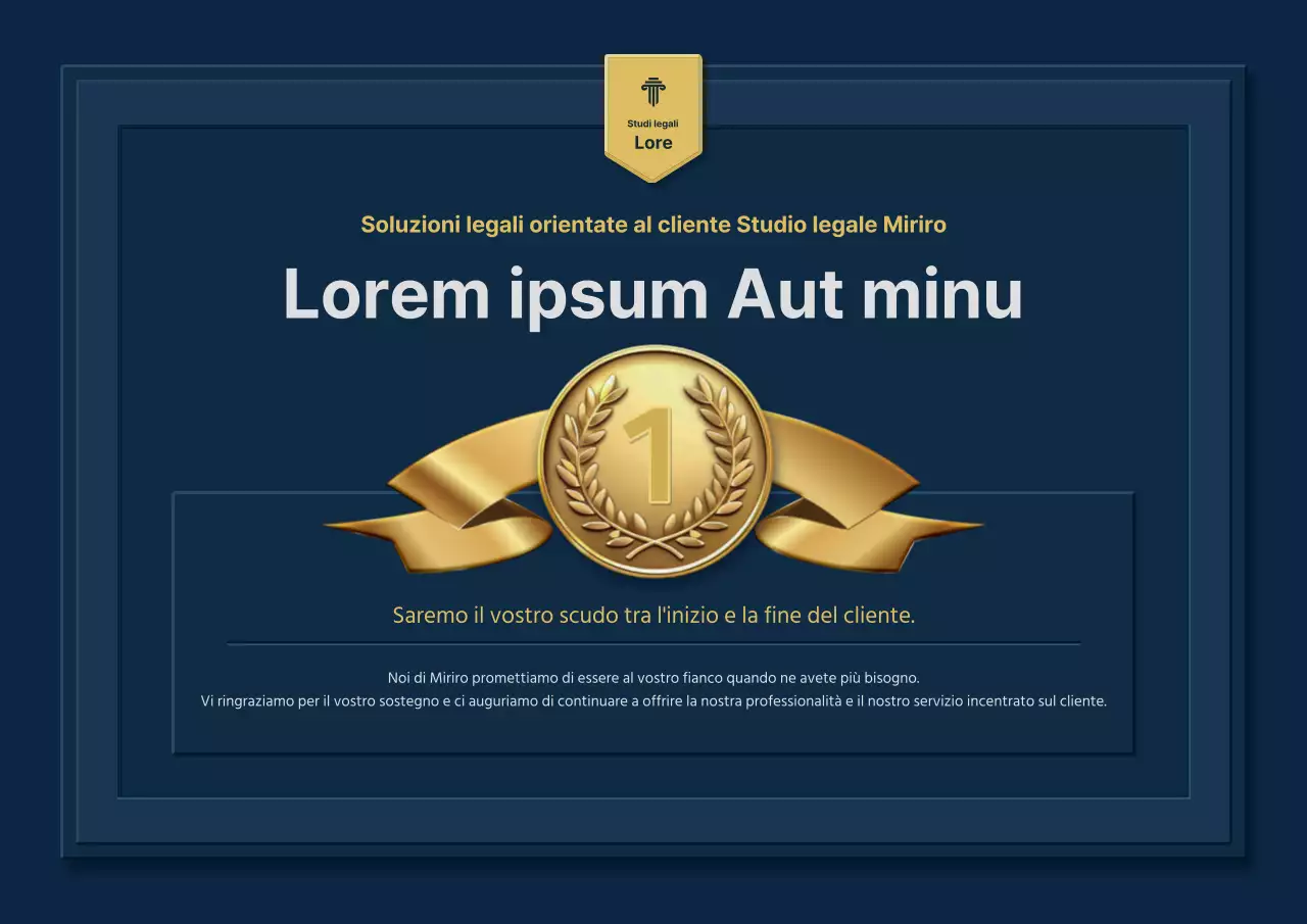 Promuovere premi di lusso in giallo e blu navy