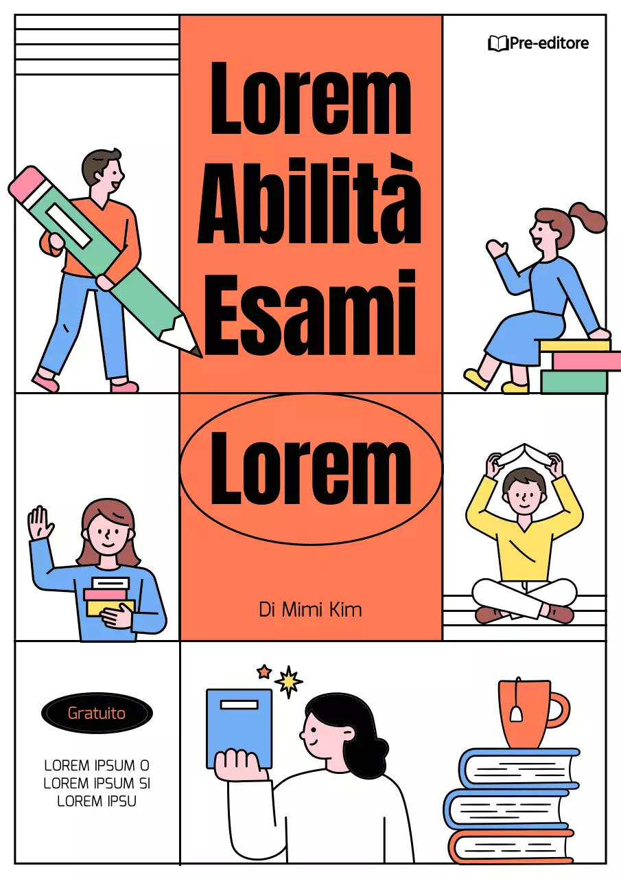 Libro di lavoro arancione di lingua straniera moderna