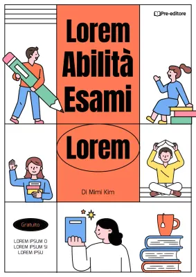 Libro di lavoro arancione di lingua straniera moderna