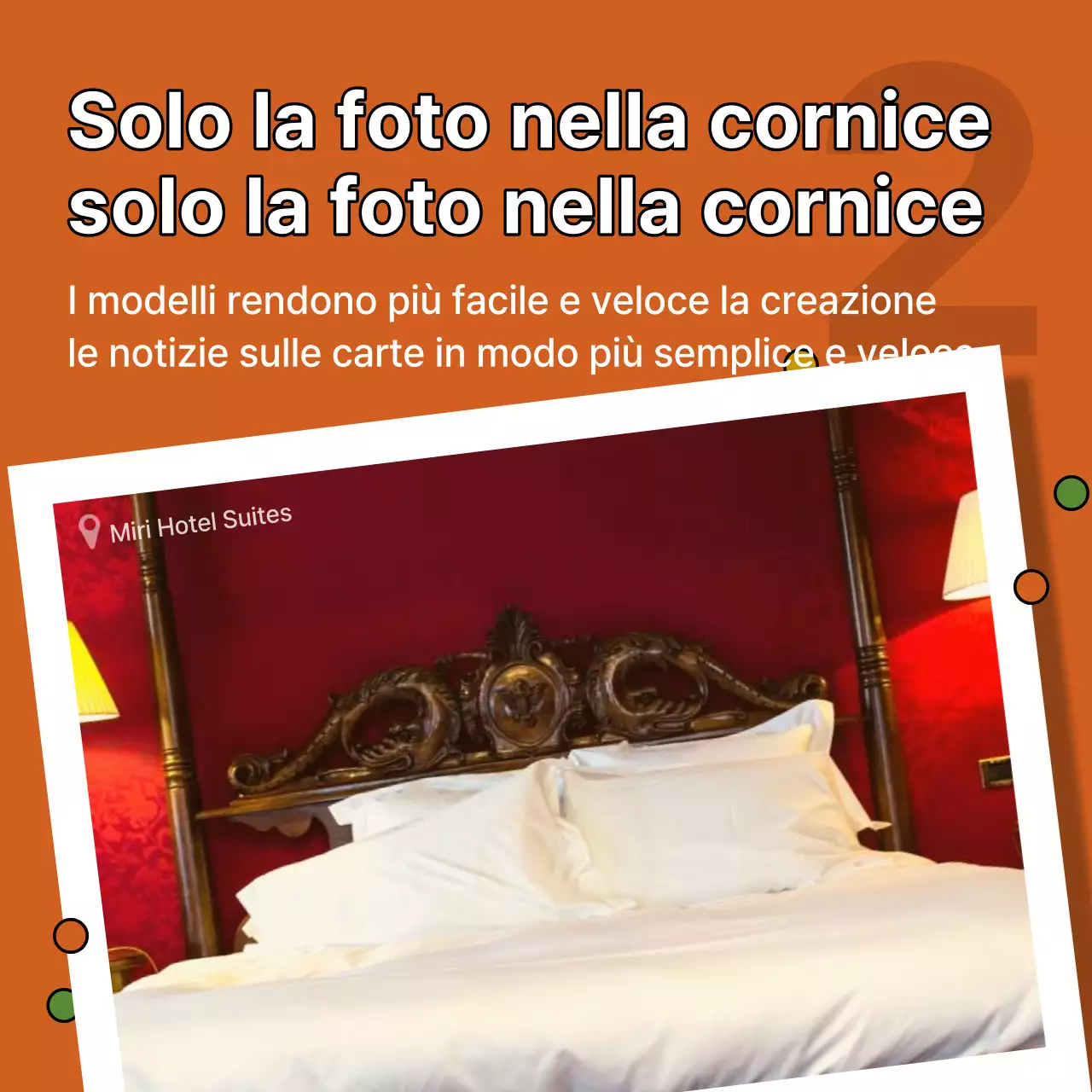 Un prospetto incentrato sulle foto con un tocco di azzurro