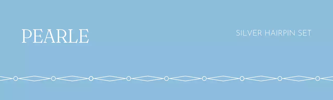 Thẻ tiêu đề sản phẩm thương hiệu trang sức màu xanh nhạt