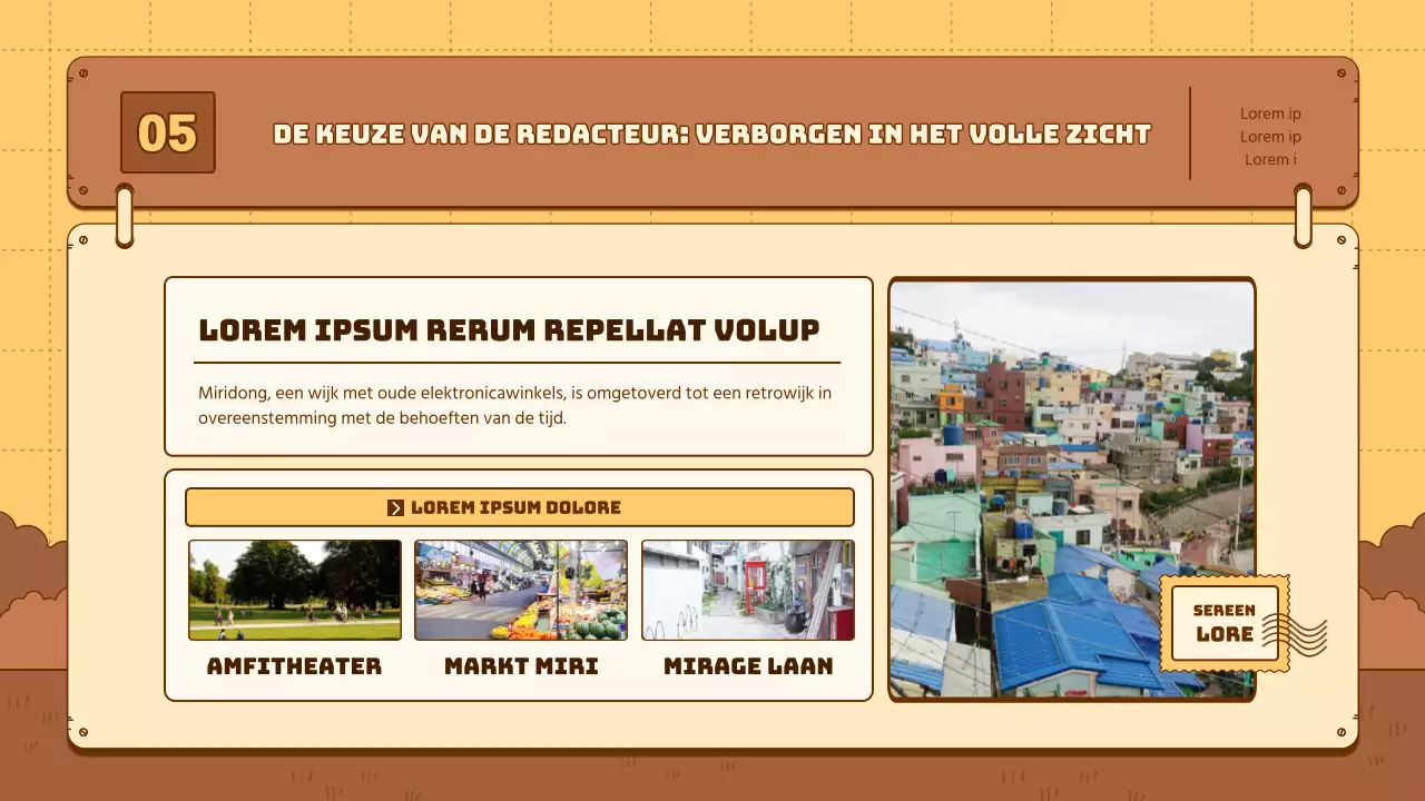 Een eenvoudige geelbruine nieuwsbriefgids voor cultureel toerisme